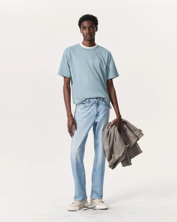 Men rag and bone Pima Cotton TShirt ArmyBlackLight TanPastel GraySaluteSea GreyStone BlueWashed RoseWhite TShirts and Henleys