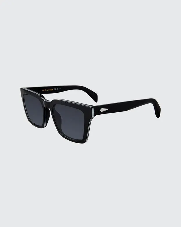 Men rag and bone Zander BlackCrystalGreen Sunglasses