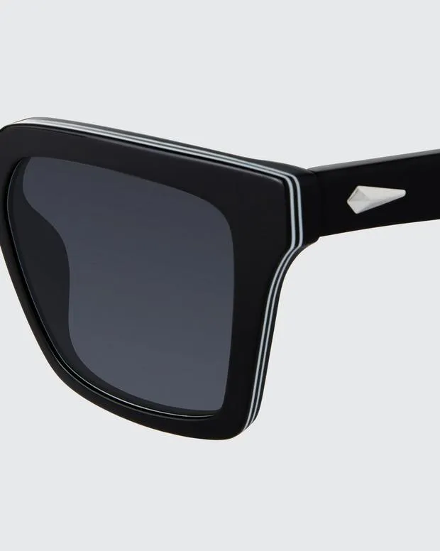 Men rag and bone Zander BlackCrystalGreen Sunglasses