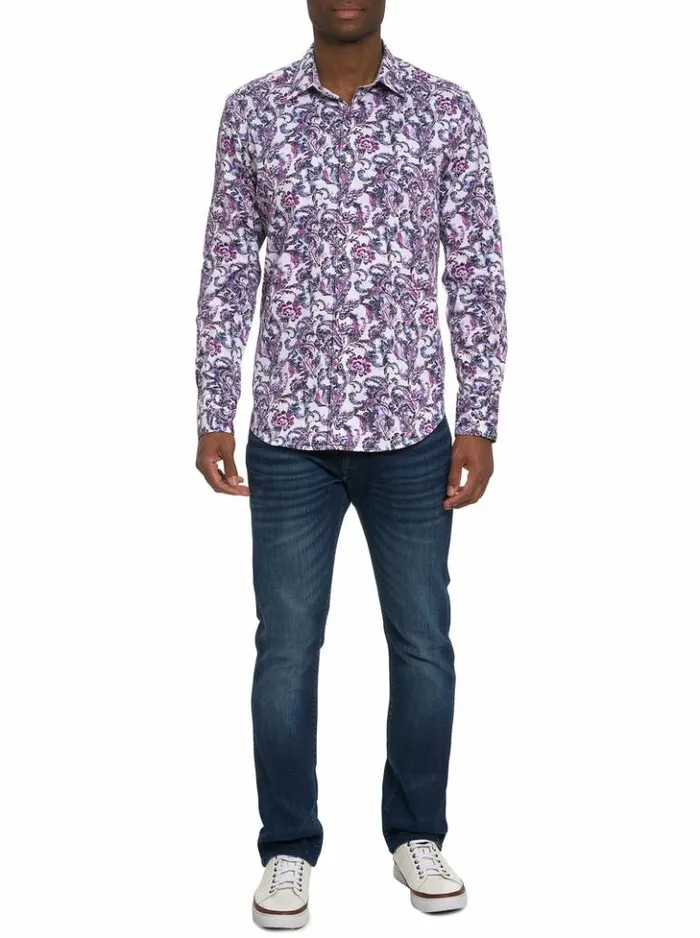 Men Robert Graham Button Down Shirts Ciccio Long Sleeve Button Down Shirt Classic