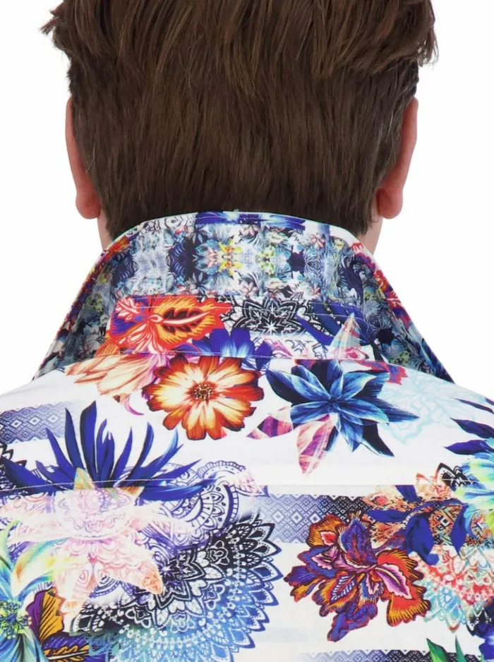 Men Robert Graham Button Down Shirts Kendari Short Sleeve Button Down Shirt Classic