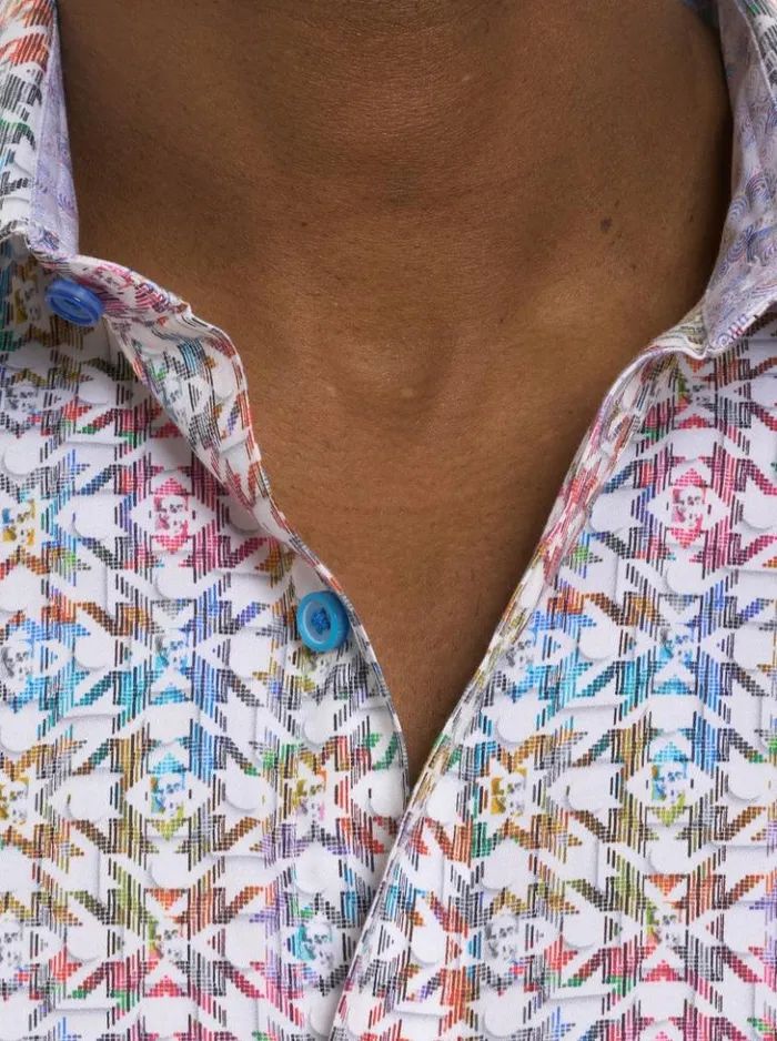 Men Robert Graham Button Down Shirts Seven Hills Long Sleeve Button Down Shirt Multi