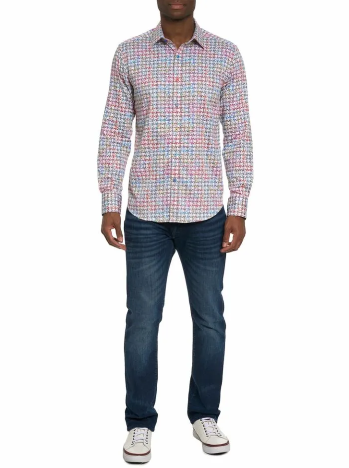 Men Robert Graham Button Down Shirts Seven Hills Long Sleeve Button Down Shirt Multi