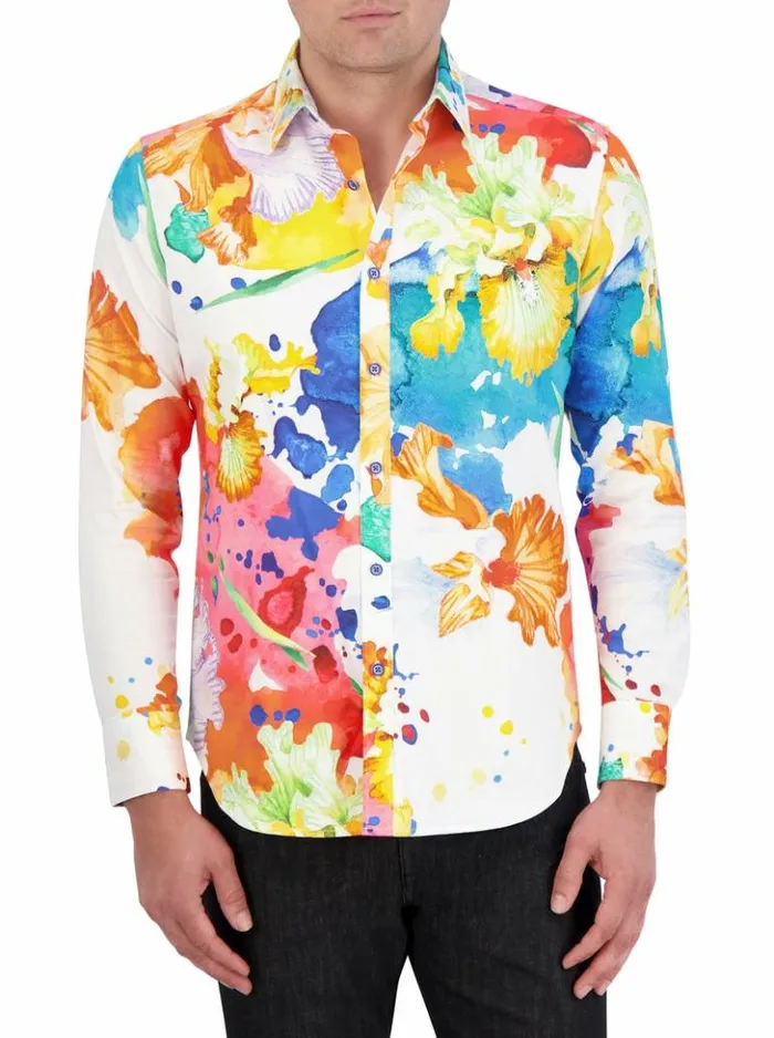 Men Robert Graham Button Down Shirts Sorrentine Long Sleeve Button Down Shirt Multi