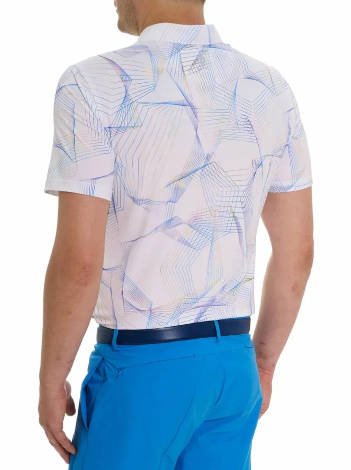 Men Robert Graham Polos and TShirts Sidecar Polo White