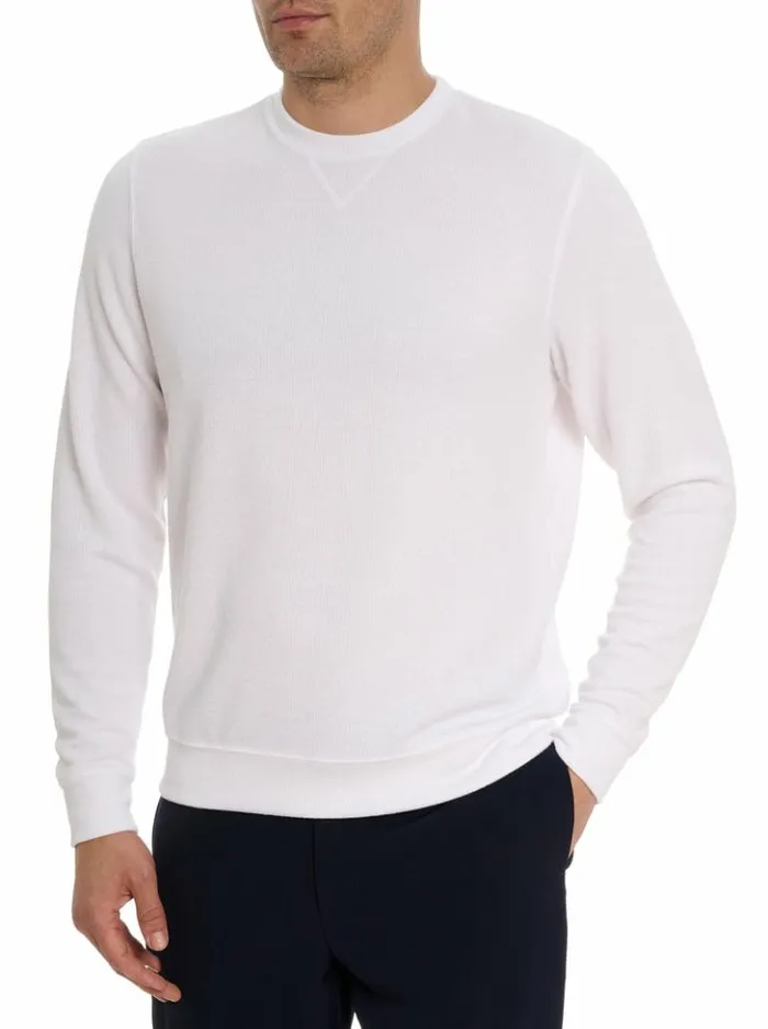 Men Robert Graham Sweaters and Knits Bassi 2 Long Sleeve Knit White