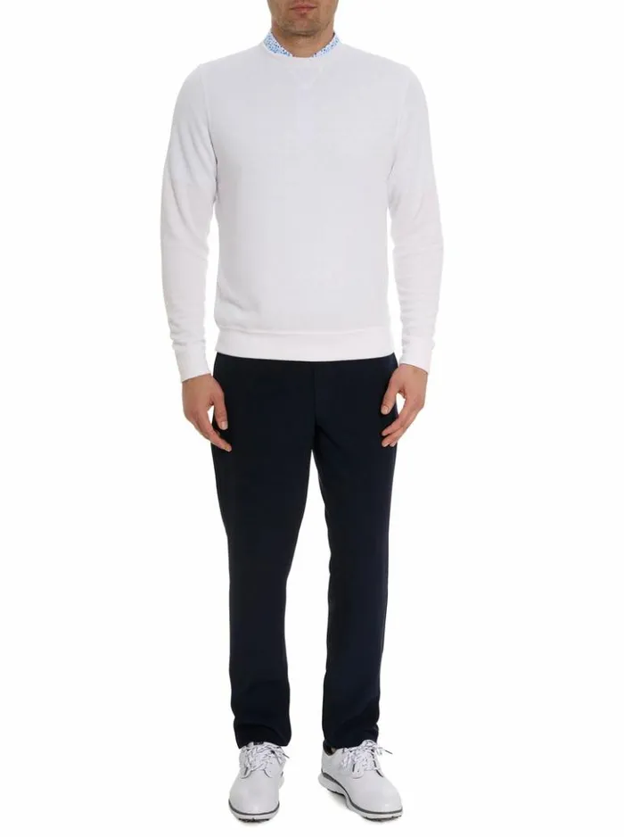 Men Robert Graham Sweaters and Knits Bassi 2 Long Sleeve Knit White