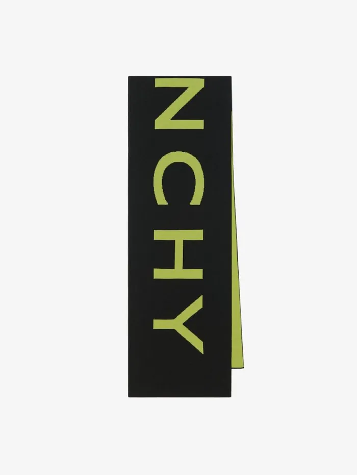 Men Scarves and Ties Givenchy GIVENCHY Scarf In Wool Black Men Scarves and Ties Givenchy GIVENCHY Scarf In Wool Black