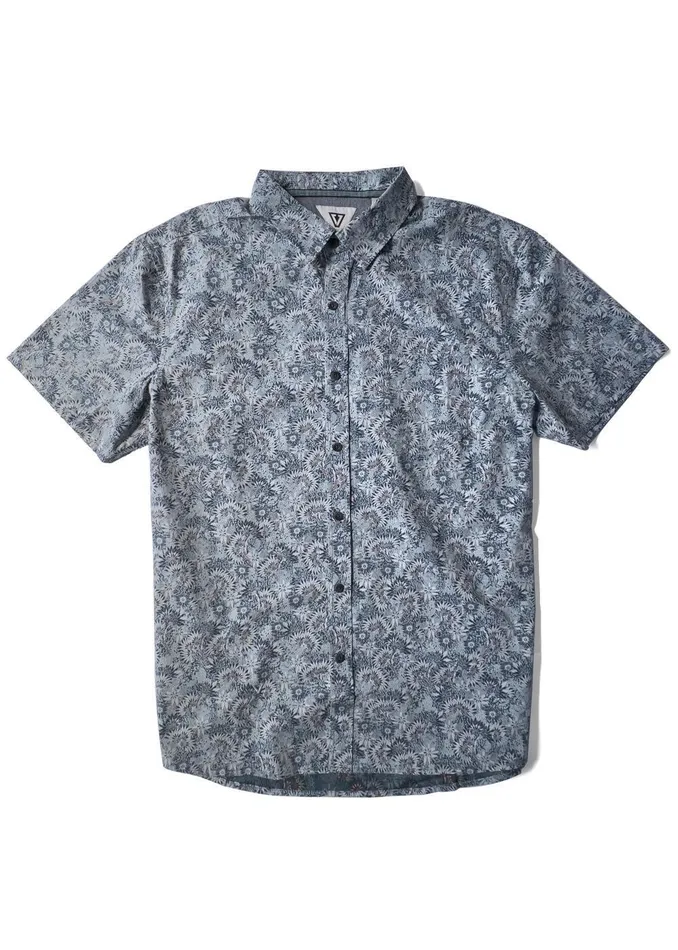 Men Shirts and Flannels Vissla Greenhouse Ss Eco Ss Shirt Navy