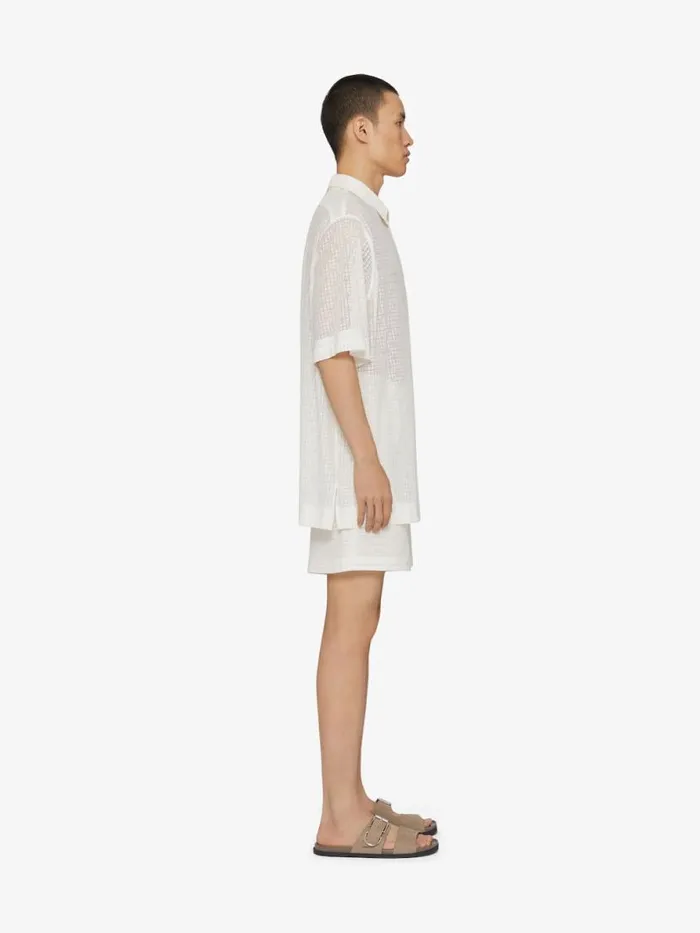 Men Shirts Givenchy Shirt In 4G Lace Natural