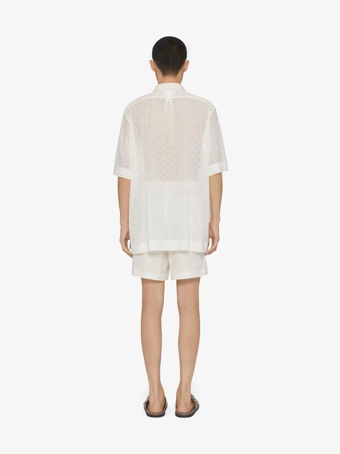 Men Shirts Givenchy Shirt In 4G Lace Natural