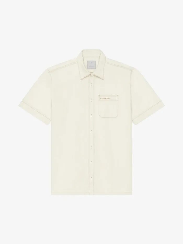 Men Shirts Givenchy Shirt In Denim Rtd Greige