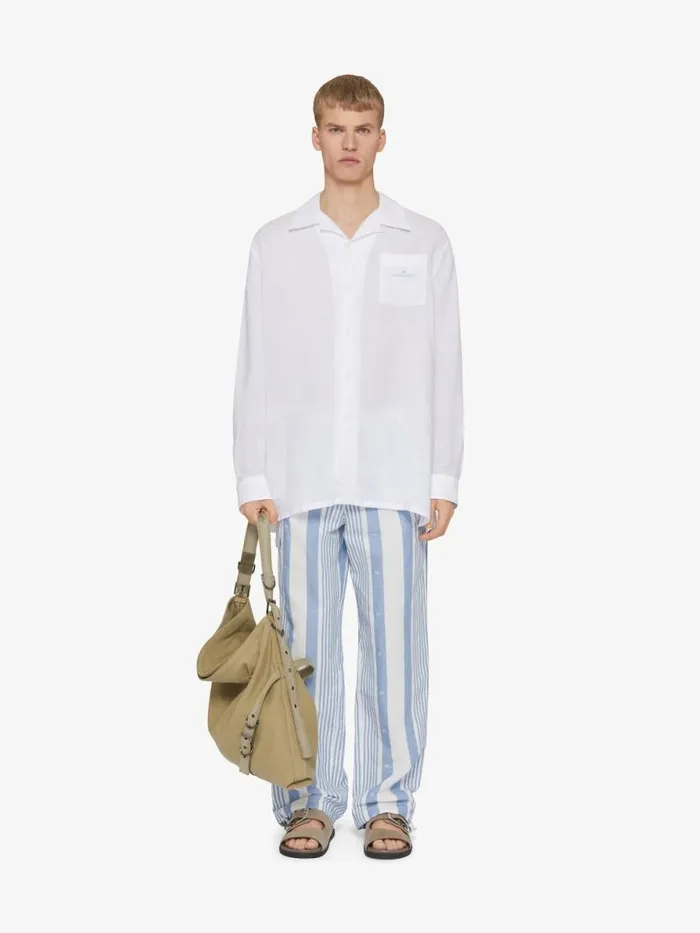 Men Shirts Givenchy Shirt In Linen White