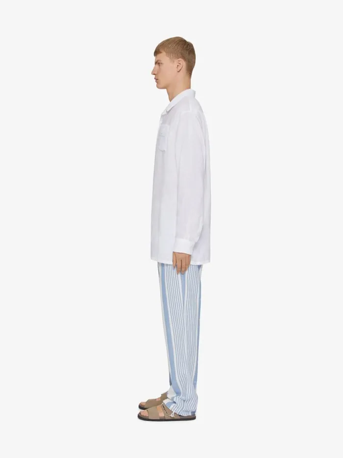 Men Shirts Givenchy Shirt In Linen White
