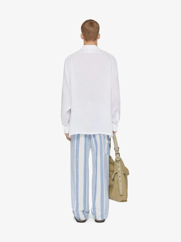 Men Shirts Givenchy Shirt In Linen White