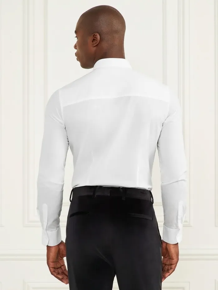 Men Shirts GUESS Eco Oliver Shirt Pure White Men Shirts GUESS Eco Oliver Shirt Pure White