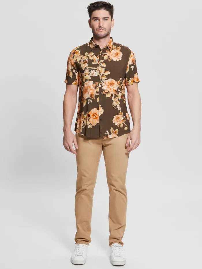 Men Shirts GUESS Eco Rayon Grassland Floral Shirt Grassland Floral Men Shirts GUESS Eco Rayon Grassland Floral Shirt Grassland Floral