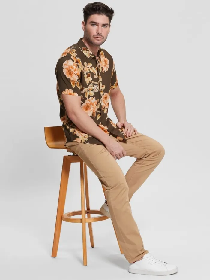 Men Shirts GUESS Eco Rayon Grassland Floral Shirt Grassland Floral Men Shirts GUESS Eco Rayon Grassland Floral Shirt Grassland Floral