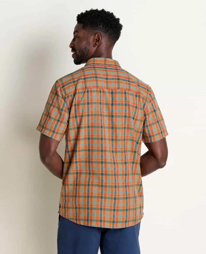 Men Shirts Toad and Co Airscape Short Sleeve Shirt Hazel Check