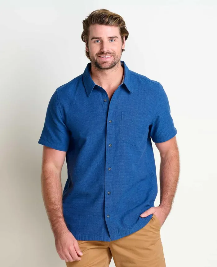 Men Shirts Toad and Co Harris Short Sleeve Shirt Pacific