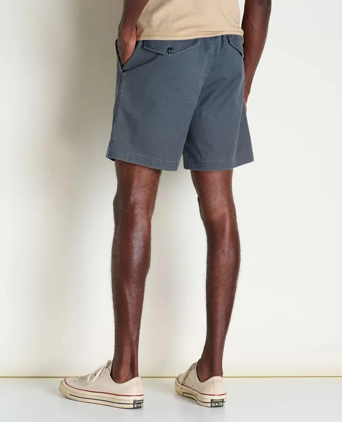 Men Shorts Toad and Co Mission Ridge PullOn Short Iron Vintage Wash
