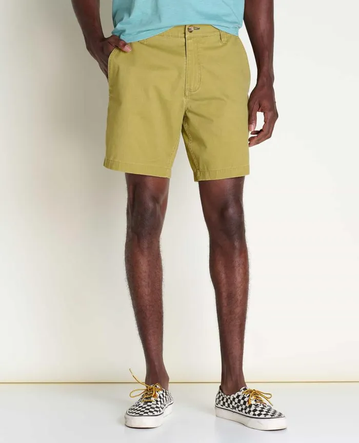 Men Shorts Toad and Co Mission Ridge Short Green Moss Vintage Wash