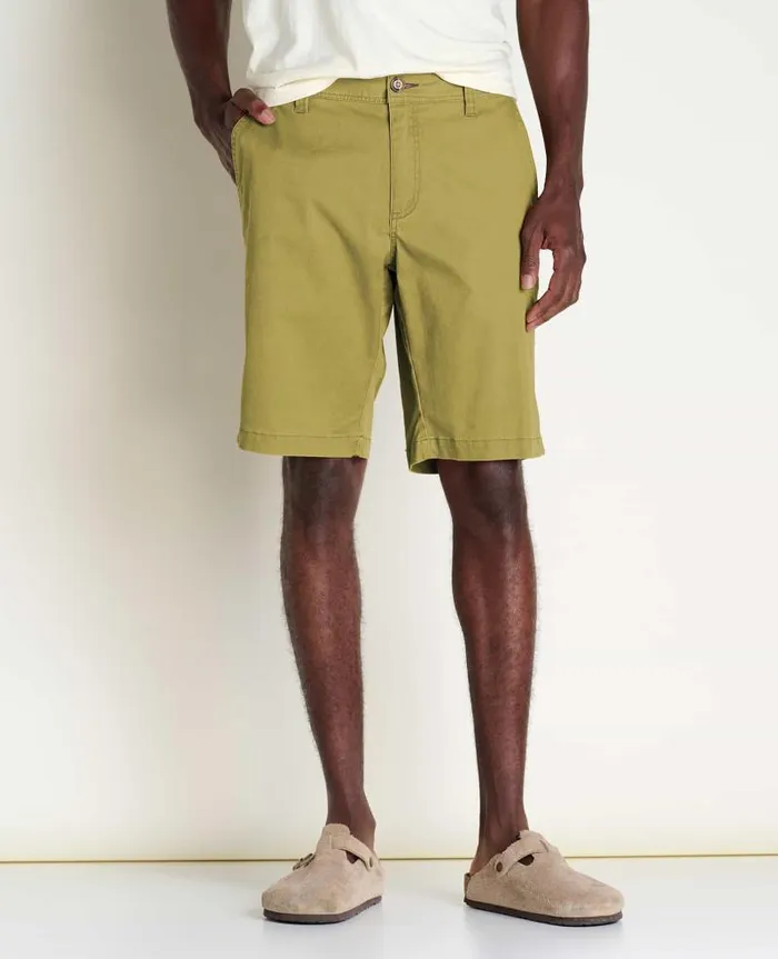 Men Shorts Toad and Co Mission Ridge Short Green Moss Vintage Wash