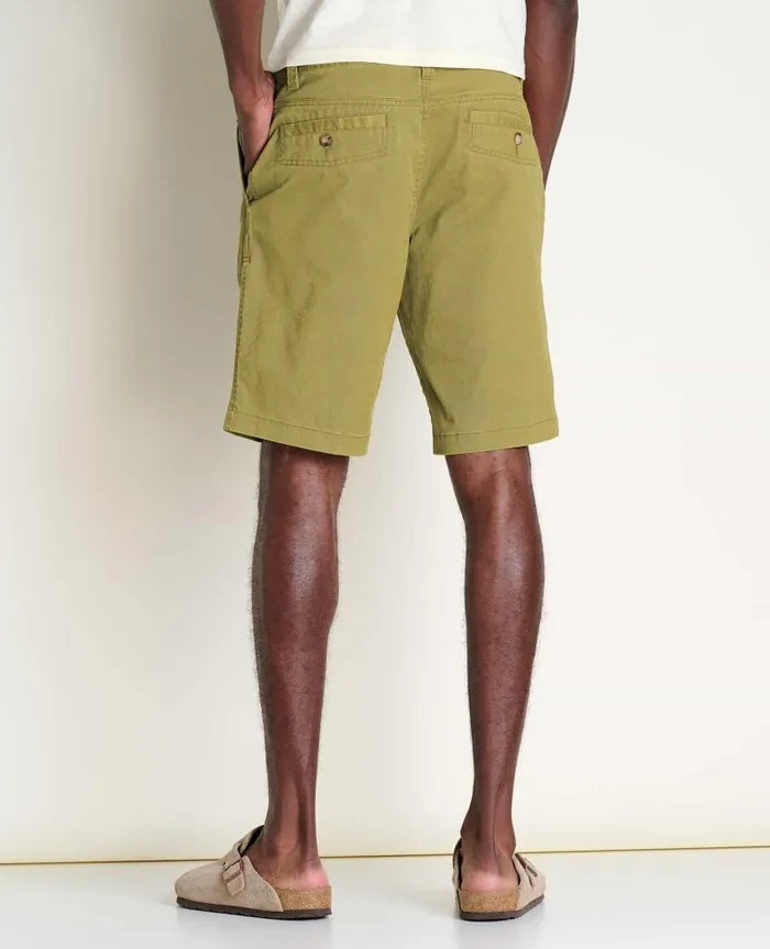 Men Shorts Toad and Co Mission Ridge Short Green Moss Vintage Wash