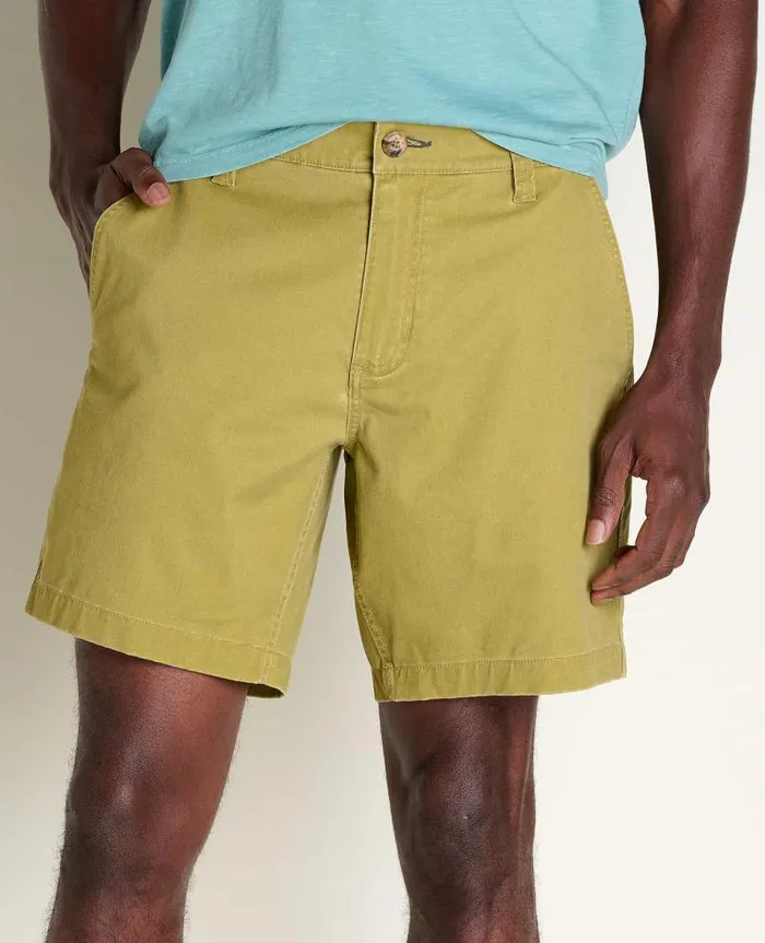 Men Shorts Toad and Co Mission Ridge Short Green Moss Vintage Wash