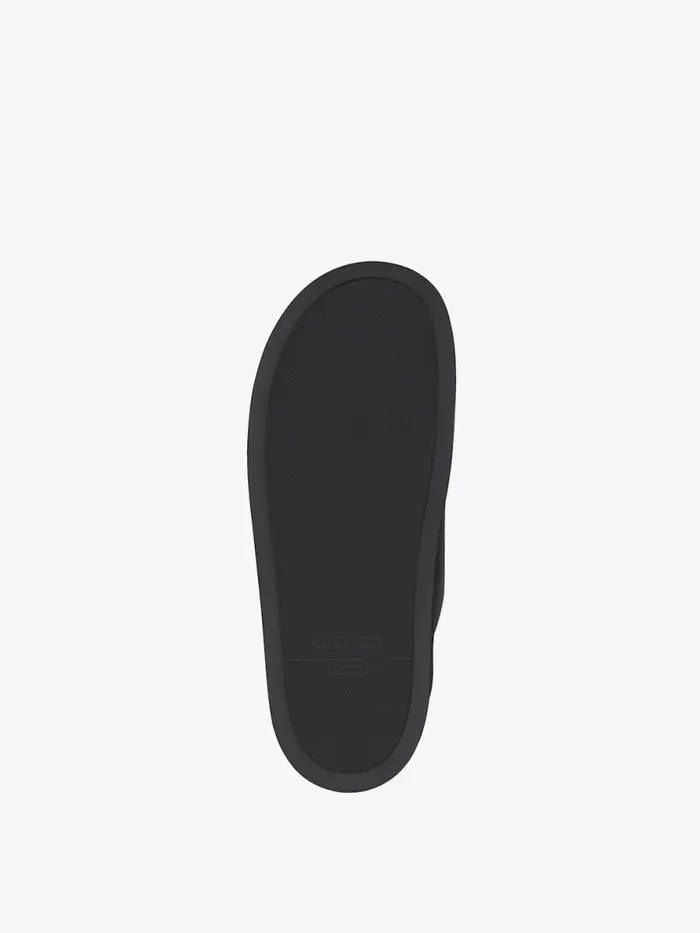 Men Slides and Sandals Givenchy Voyou Flat Sandals In Grained Leather Black Men Slides and Sandals Givenchy Voyou Flat Sandals In Grained Leather Black