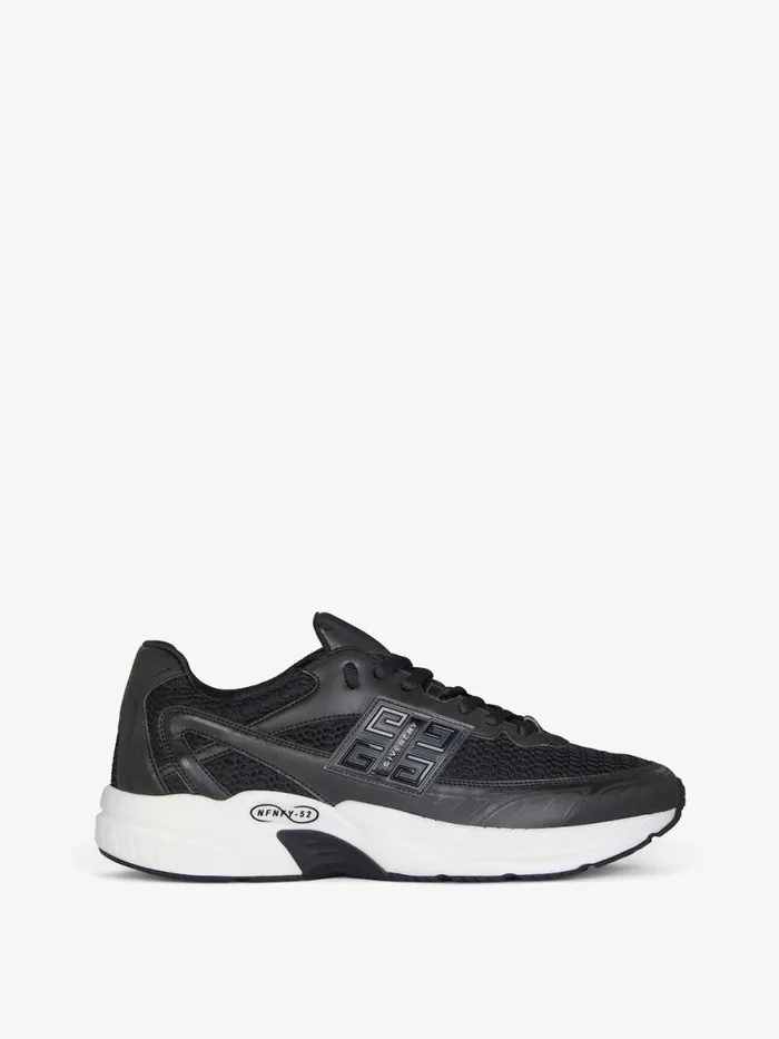 Men Sneakers Givenchy NFNTY52 Runners In Synthetic Leather And Mesh Black