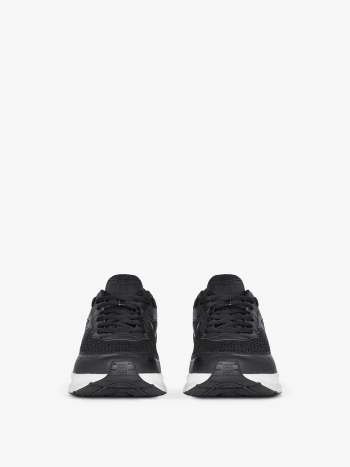 Men Sneakers Givenchy NFNTY52 Runners In Synthetic Leather And Mesh Black Men Sneakers Givenchy NFNTY52 Runners In Synthetic Leather And Mesh Black