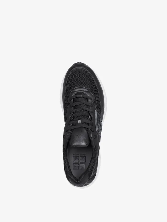 Men Sneakers Givenchy NFNTY52 Runners In Synthetic Leather And Mesh Black Men Sneakers Givenchy NFNTY52 Runners In Synthetic Leather And Mesh Black