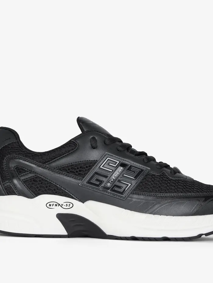 Men Sneakers Givenchy NFNTY52 Runners In Synthetic Leather And Mesh Black Men Sneakers Givenchy NFNTY52 Runners In Synthetic Leather And Mesh Black