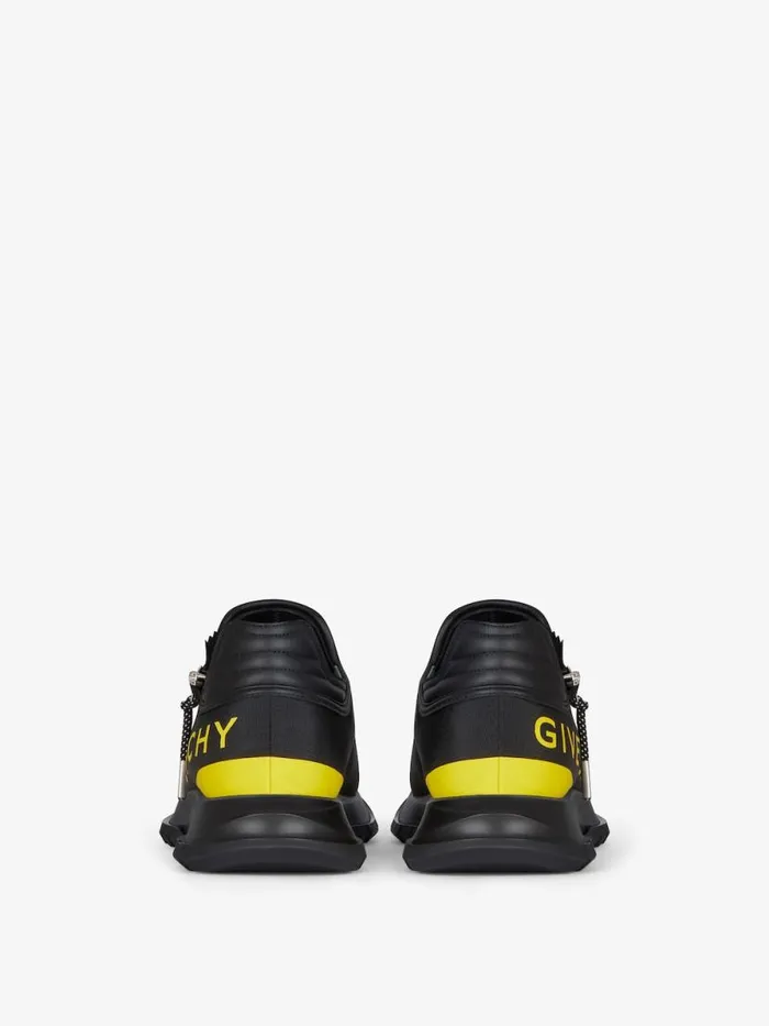 Men Sneakers Givenchy Spectre Runner Sneakers In Synthetic Fiber With Zip Blackyellow Men Sneakers Givenchy Spectre Runner Sneakers In Synthetic Fiber With Zip Blackyellow