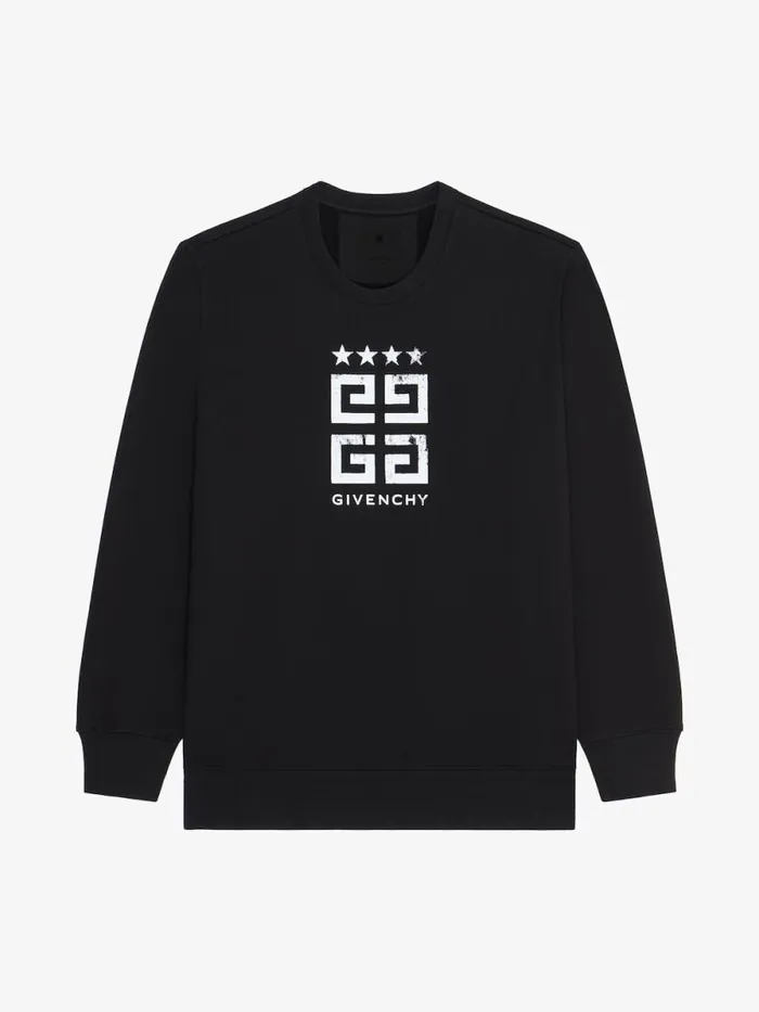 Men Sweatshirts and Hoodies Givenchy 4G Stars Slim Fit Sweatshirt In Fleece Black Men Sweatshirts and Hoodies Givenchy 4G Stars Slim Fit Sweatshirt In Fleece Black