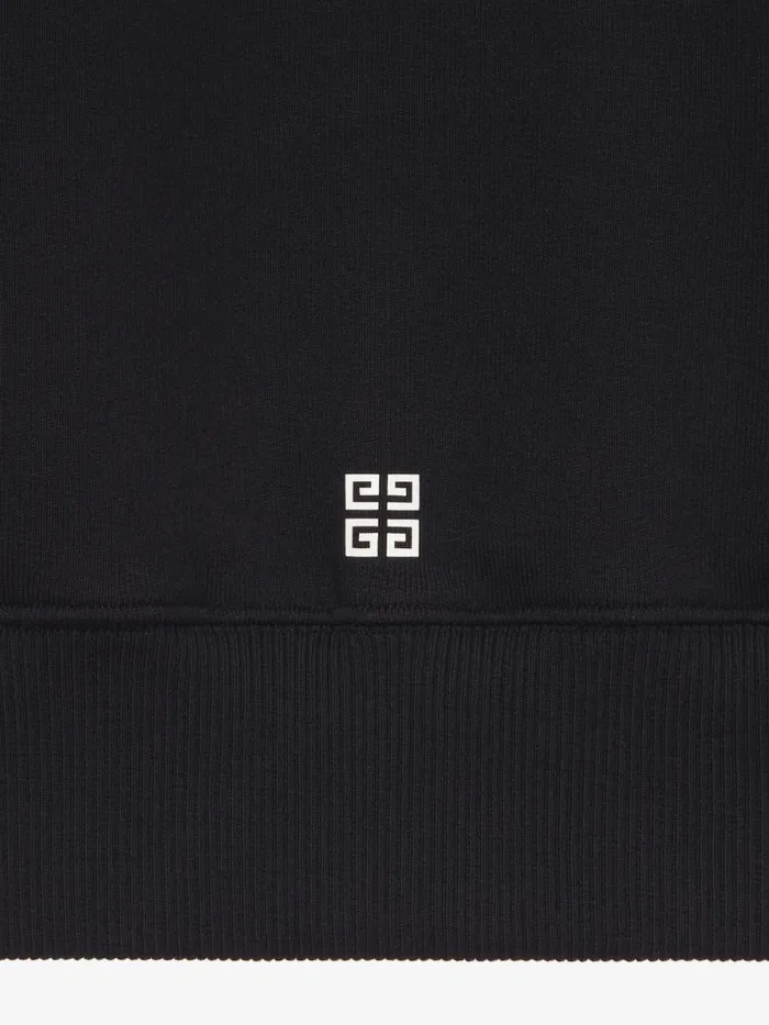 Men Sweatshirts and Hoodies Givenchy Boxy Fit Sweatshirt In Fleece With Reflective Artwork Black Men Sweatshirts and Hoodies Givenchy Boxy Fit Sweatshirt In Fleece With Reflective Artwork Black