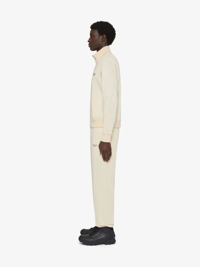 Men Sweatshirts and Hoodies Givenchy GIVENCHY 1952 Tracksuit Jacket In Fleece Ivory
