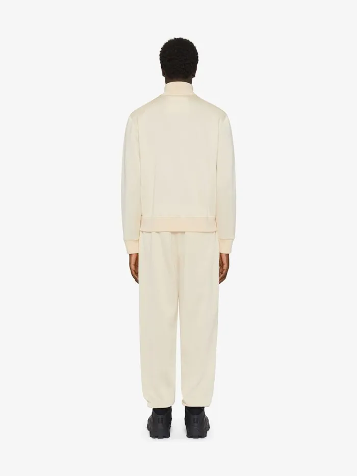 Men Sweatshirts and Hoodies Givenchy GIVENCHY 1952 Tracksuit Jacket In Fleece Ivory