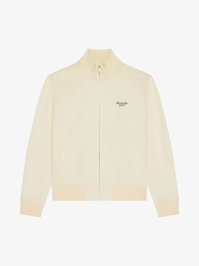 Men Sweatshirts and Hoodies Givenchy GIVENCHY 1952 Tracksuit Jacket In Fleece Ivory