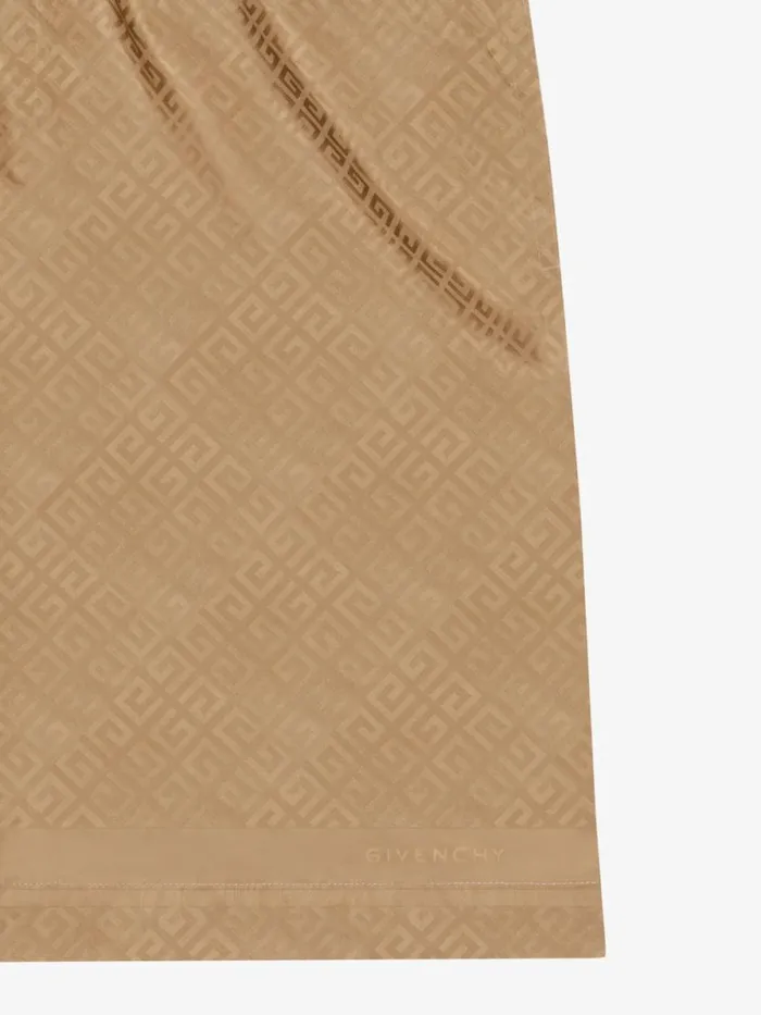 Men Swimwear Givenchy Long Swim Shorts 4G Tan