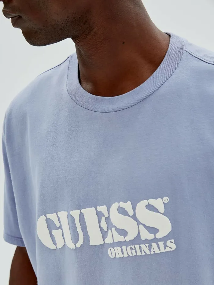Men TShirts and Tanks GUESS GUESS Originals DipDye Logo Tee Sonic Pearl Multi Men TShirts and Tanks GUESS GUESS Originals DipDye Logo Tee Sonic Pearl Multi