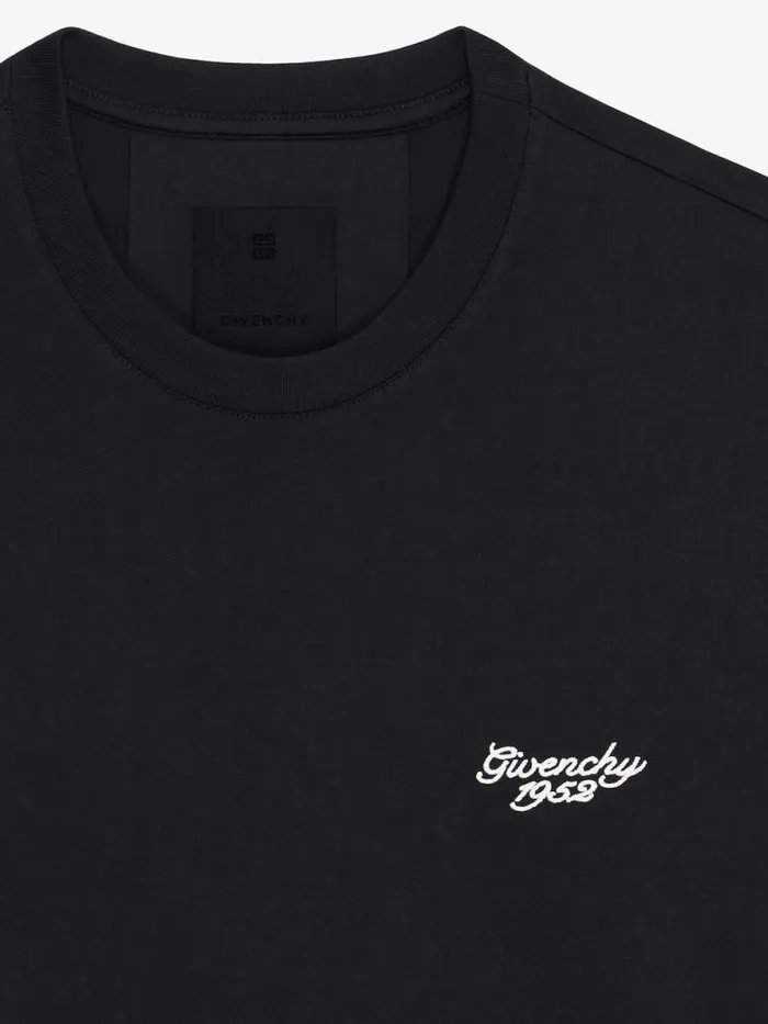 Men TShirts Givenchy GIVENCHY 1952 Slim Fit Tshirt In Cotton Black