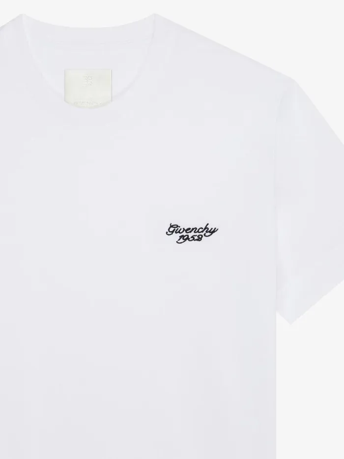 Men TShirts Givenchy GIVENCHY 1952 Slim Fit Tshirt In Cotton White