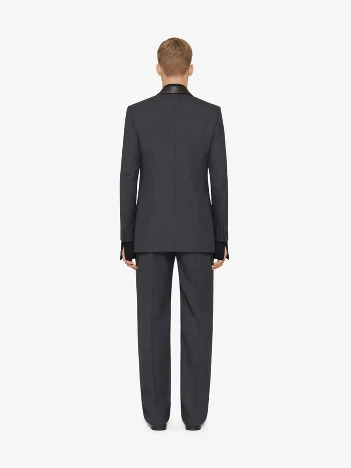 Men TShirts Givenchy Tailored Pants In Wool Dark Grey
