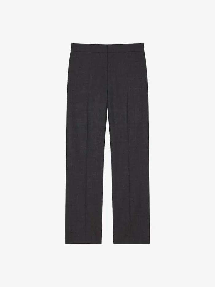 Men TShirts Givenchy Tailored Pants In Wool Dark Grey