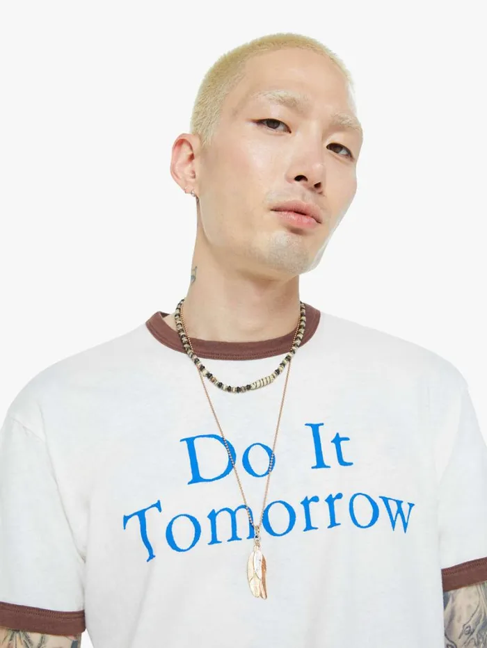 Men Tees Mother Denim The Lowdown Ringer Tee Do It Tomorrow