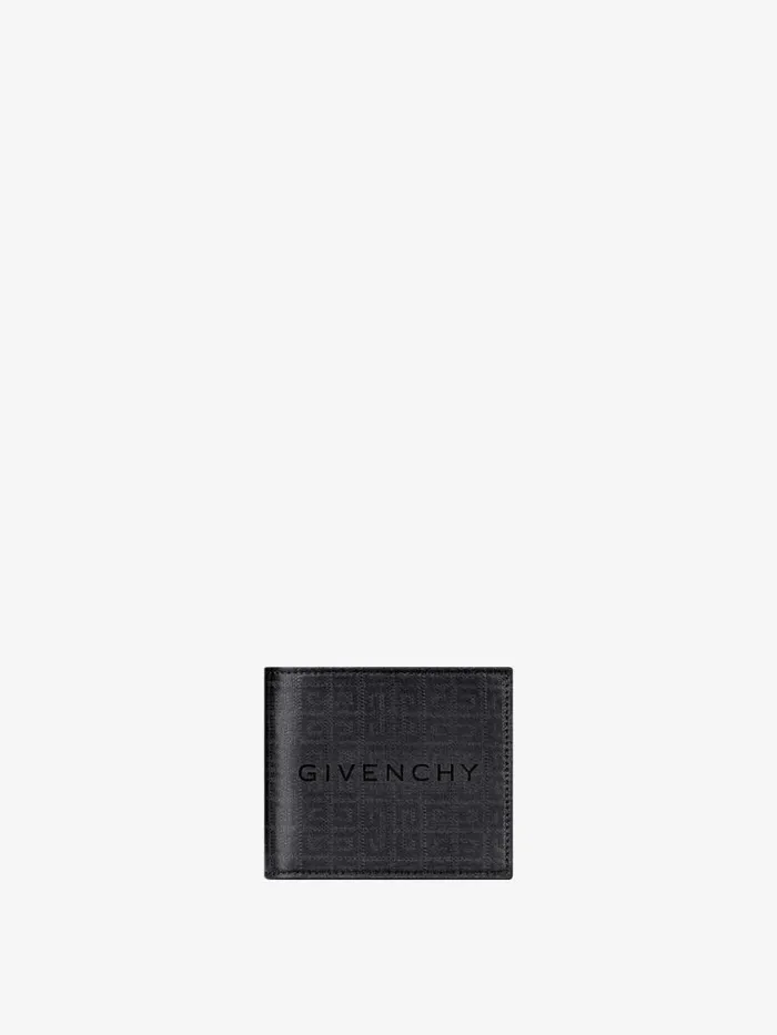 Men Wallets and Card Holders Givenchy GIVENCHY Wallet In 4G Nylon Black