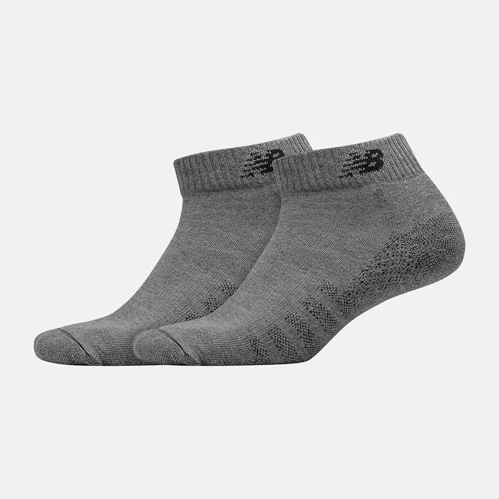 MenWomen Socks New Balance Coolmax Low Cut Socks 2 Pack GREY