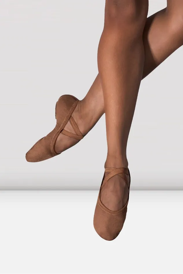 Mens Performa Stretch Canvas Ballet Shoes Cocoa Canvas Adult Ballet Bloch
